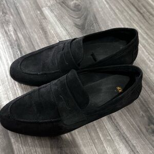H&M Classic Black Suede Loafers